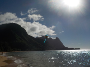 Flying my birthday kite